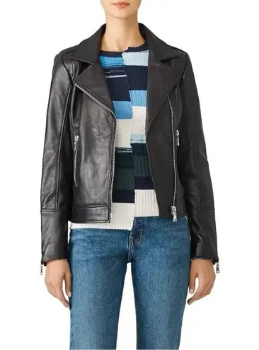 DOMA Black Biker Leather Jacket