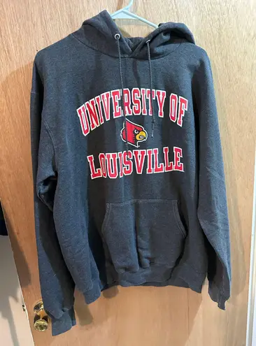 Champion University Of Louisville Hoodie Sweatshirt Size Medium