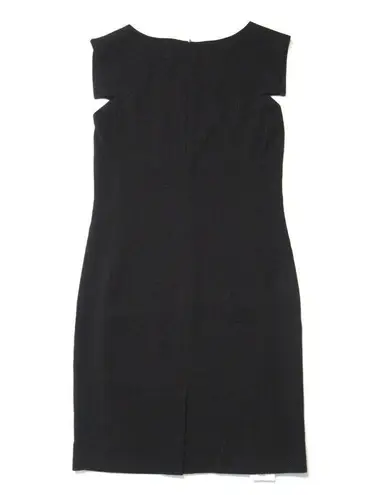 MM.LaFleur NWT Sarah 7.0 in Black Lightweight Crepe Cap Sleeve Dress 4