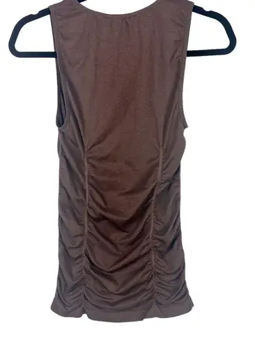 BCBG MAXAZRIA Brown Sleeveless V-Neck Top Sz XSmall