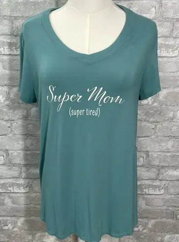 Soma Super Mom V-Neck Short Sleeve Pajama Top