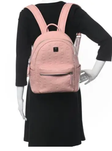 MCM Ottomar Monogram Backpack Pink