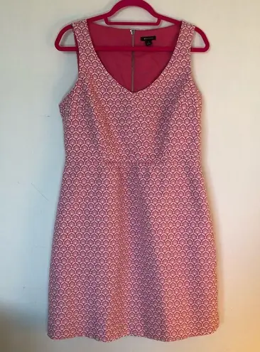 I Heart Ronson Dress Sleeveless Pink & White Sz L