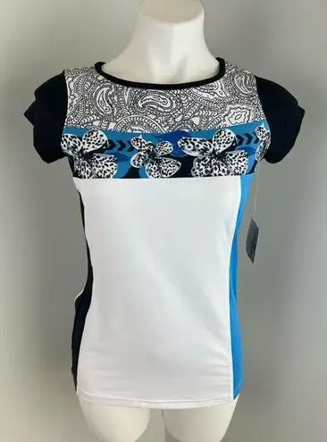 Women’s Bollé Moisture Wicking Activewear Short Sleeve Top Small White