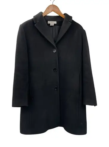 Preston & York Wool Coat Womens SP Petites Used Black Lined Some Condition Issue