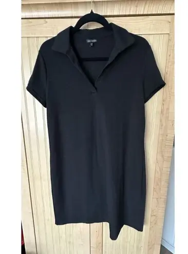 Coco + Carmen Black Polo Short Sleeve Mini Dress Sheer Jersey Black Size S / M - Image 1