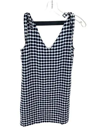 Cooper and Ella  Womens Tank Blouse Sleeveless Lined Top Black Blue Size XS