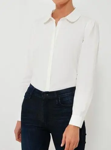 Tuckernuck The Penelope Button Down Collared Long Sleeve Shirt White Small