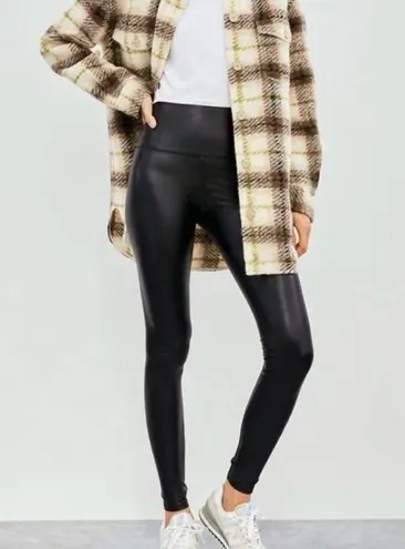 Wilfred Free aritzia black faux leather leggings size large