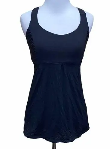 Glyder Black Mesh Baby Doll Halter Tank Top XS