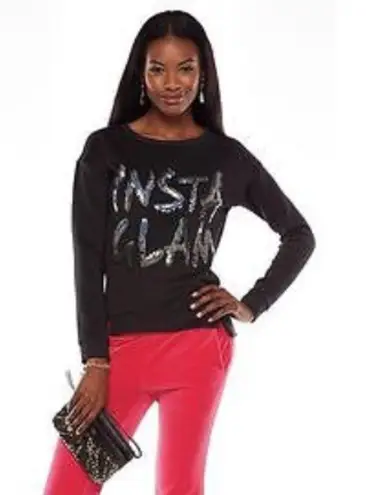 Juicy Couture  “Insta Glam” Scuba LS Top