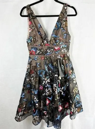 Bronx and Banco Paradise Flare Sequins Mini Formal Dress Size US 4