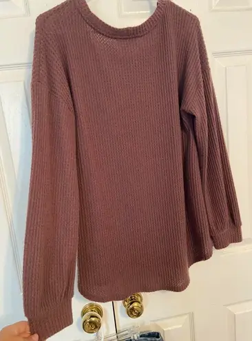 Peyton Jensen waffle knit sweater