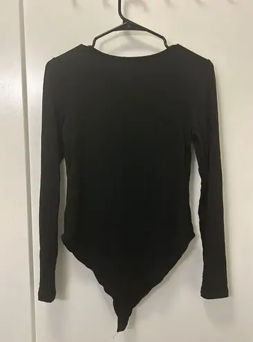 MANGOPOP Black Long Sleeve Bodysuit