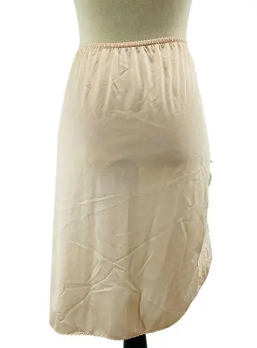 Bali Vintage  Half Slip Peach Nylon Lace Slit Size Small thumbnail 8
