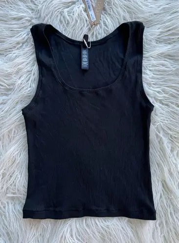 SKIMS Cotton Rib Tank Soot Size Large