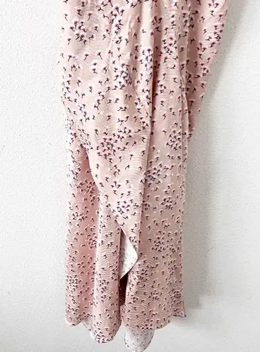 Acler Vales Ditsy Blossum Midi Dress Pink Size 4