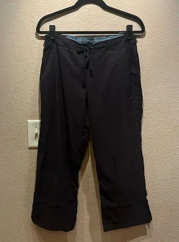  Women’s Bliss Black Pants Cropped Size Medium Prana Bliss