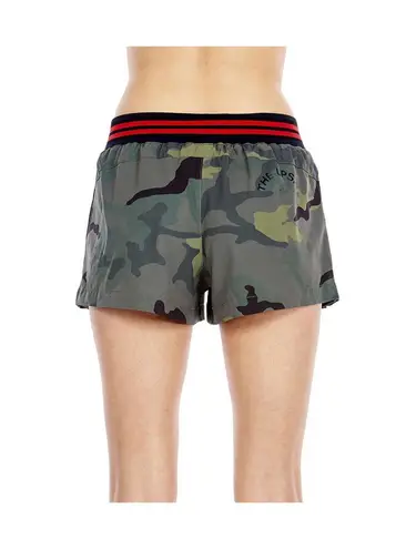 The Upside Green Camo Pleated Shorts 6 Military Chic Y2K Utility Gorpcore Street