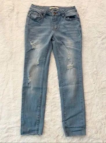 Encore jeans Distressed Skinny Ankle Jeans Size 0