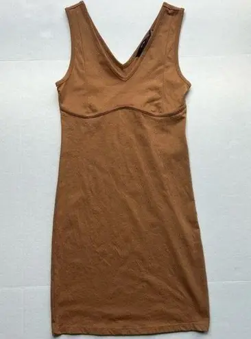 VERO MODA sussy slim short tank dress tan size xs