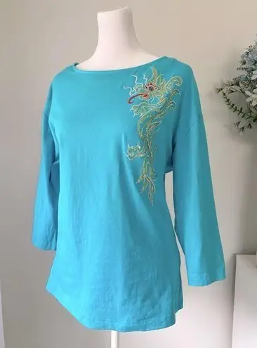 Bob Mackie Vintage ‘90s  Dragon Blouse