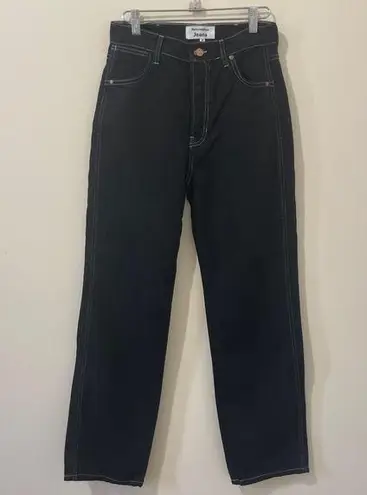 Reformation  Black Cowboy High Rise Straight Jeans Size 26