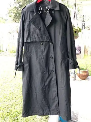 London Fog Black Trench coat 8