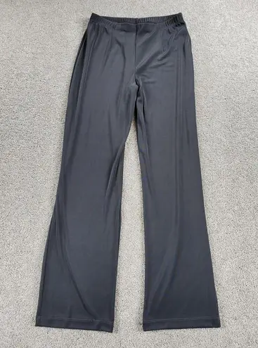 Chico's EasyWear By  Womens Pull On Pants 0 Gray Knit Elastic Waist Soft Shirred