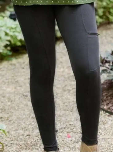 Matilda Jane Medium Charcoal Zip Zip Hooray Moto Leggings