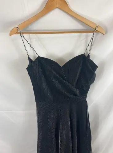 Alfred Angelo Flirtations shimmer asymmetrical hem dress size 5/6