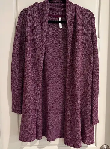 RVCA  Knit‎ Plum/ Purple Cardigan Sweater Size Small - Image 1