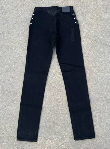 Vintage 80s 90s Diamond Gusset Bareback Black Cowgirl Western Jeans Size 12