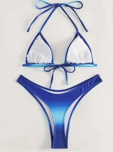 Boutique Blue Ombré Toned, Bikini Set