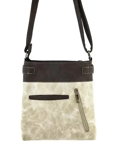 Rustic Western Cross Messenger Bag Brown
