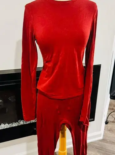 SKIMS Ribbed Leggings and Cotton Long Sleeve Jersey T-Shirt Set