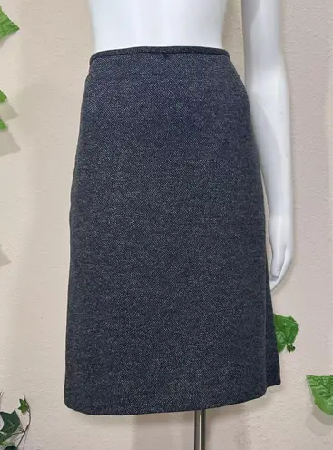 Tahari Black Gray Tweed Pencil Skirt