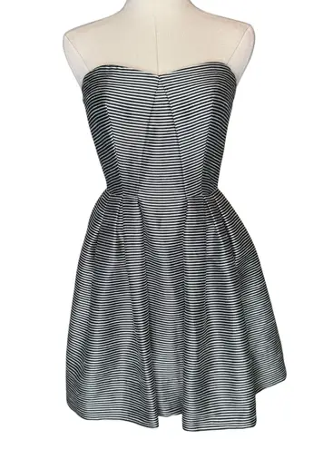 Jill Stuart Striped Jacquard Strapless Corset Mini Party Dress size 2