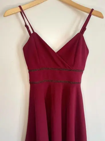 Jun & Ivy  Maroon Dress Size Small​​​​​​​​​​