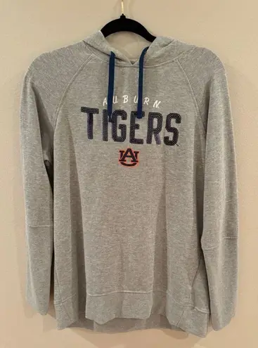 Auburn Tigers Womens Sequin Hoodie Gray Medium SEC Team Go Tigers!