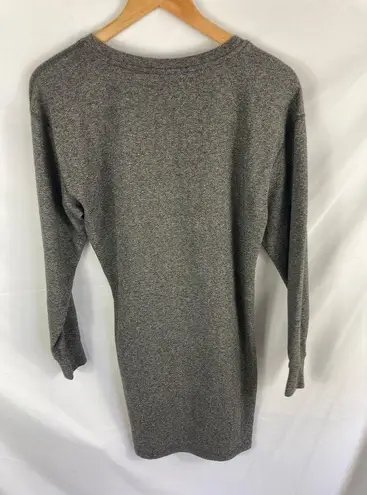 CAbi  3650 Put On Dress Grey Sweatshirt Long Sleeve Gathered Waist Stretch XS