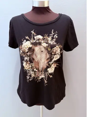 Denim & Supply Ralph Lauren Ralph Lauren Denim & Supply Shirt M Black Cow Skull Western Rodeo Country*