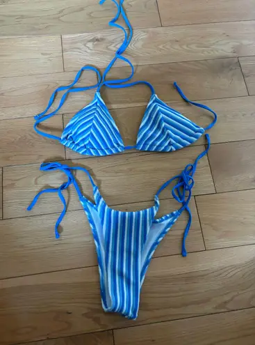 Blackbough Striped Bikini Set