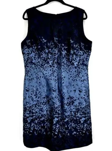 Mario Serrani  Womens Sleeveless shimmer Pleated Midi Dress Blue Size 14 Party