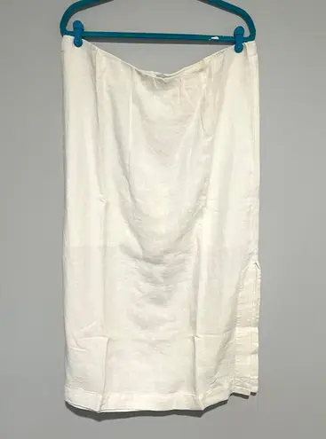 J.Jill NEW NWT  white Linen Skirt 