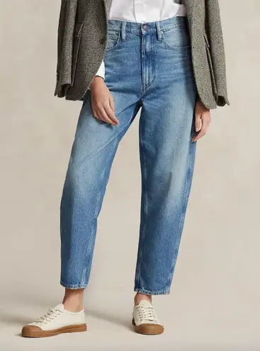 Polo Ralph Lauren Curved Tapered Carrot Jean 27" Medium Blue