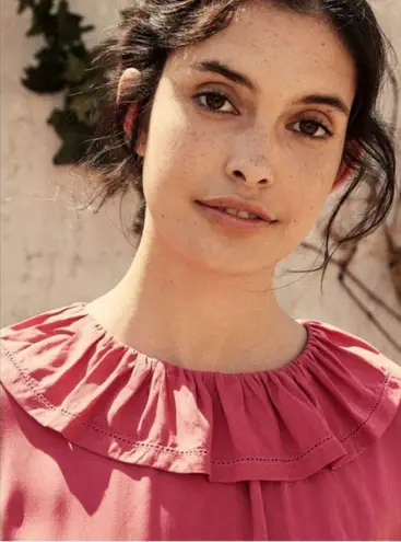 πDOENπ Everest Dress ~ Camilia Long Sleeve 100% Silk Cottagecore Small S NWT Pink