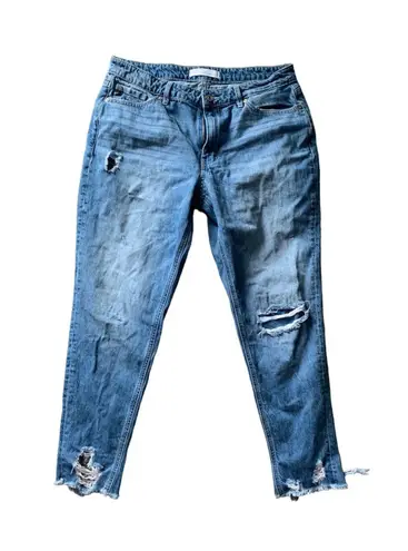 Kancan distressed skinny regular wash jeans woman’s size 11 29 Blue