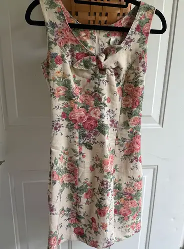 Vintage Jigsaw Tapestry Dress White Size 0
