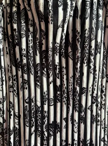 Maner Black and White Striped Dress